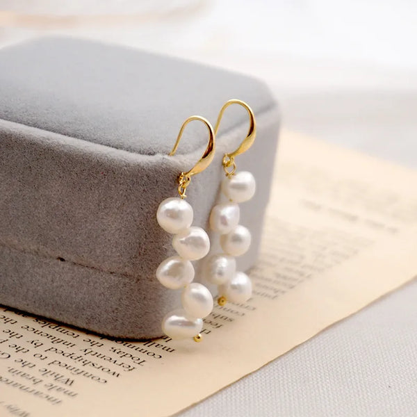Asymmetric Drop Earrings | 925 Sterling Silver
