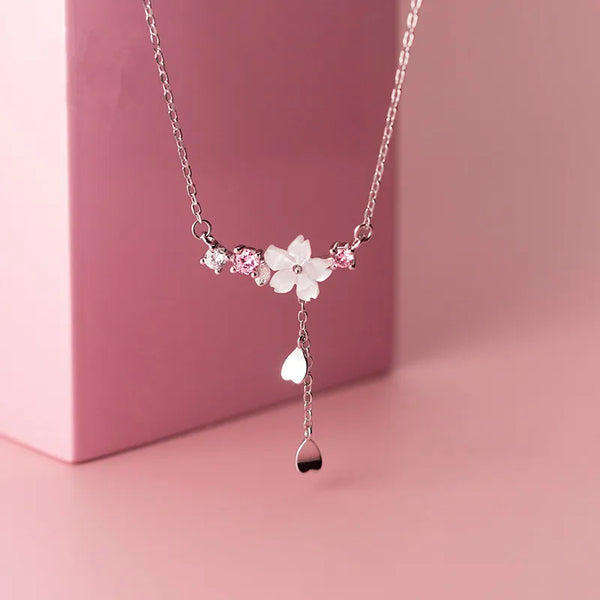 Electroplated Floral Necklace | Copper