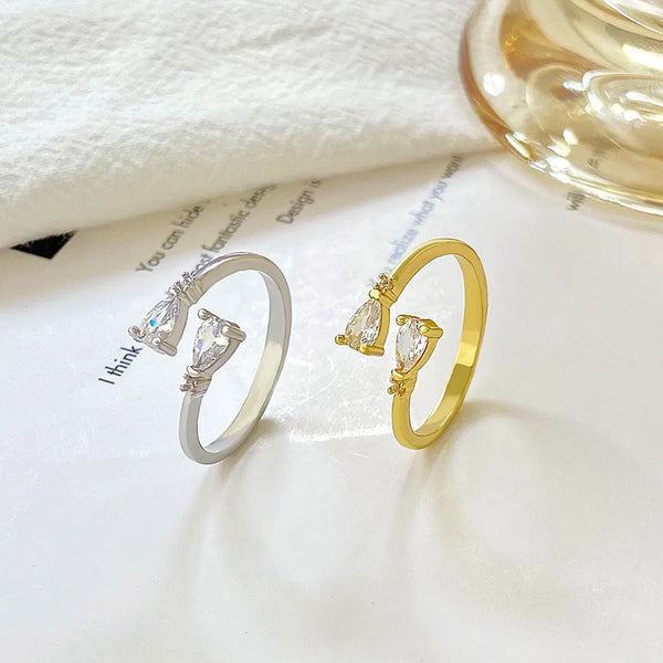 Geometric Bow Ring | Copper