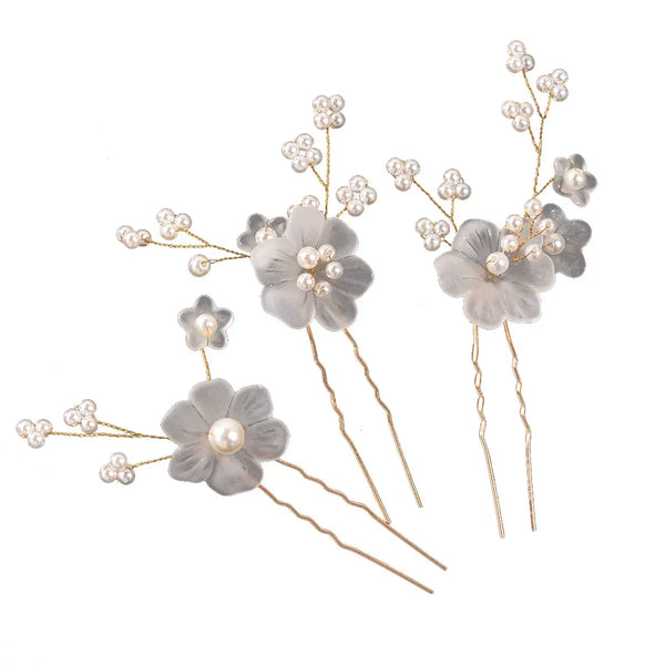 Sweet Floral Hairpin Headband | Metal