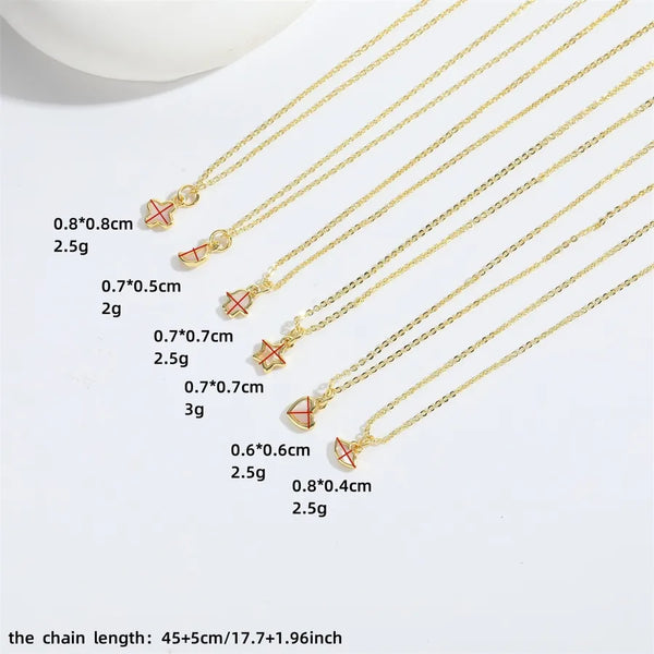 Gold-Plated Pendant Necklace | Copper