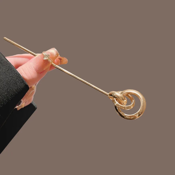 Geometric Hairpin Headband | Alloy