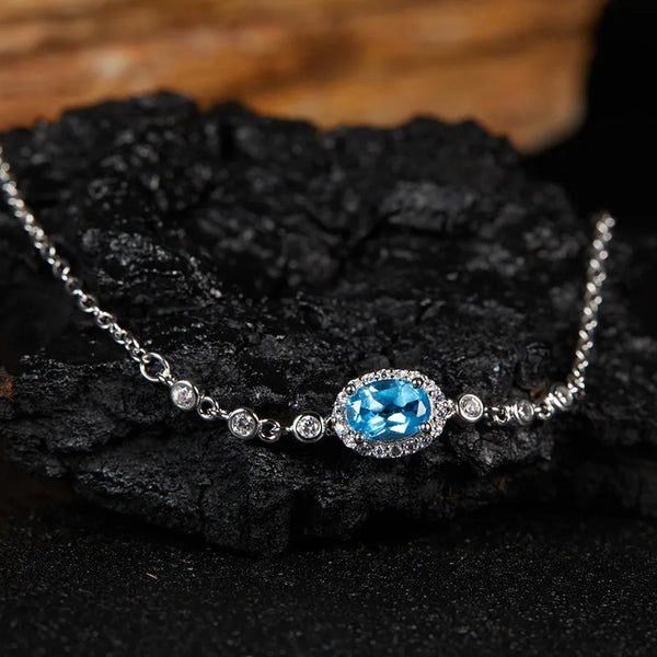Geometric Crystal Bracelet | 925 Sterling Silver