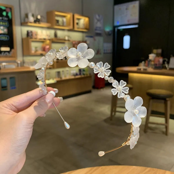 Inlay Floral Headband | Crystal