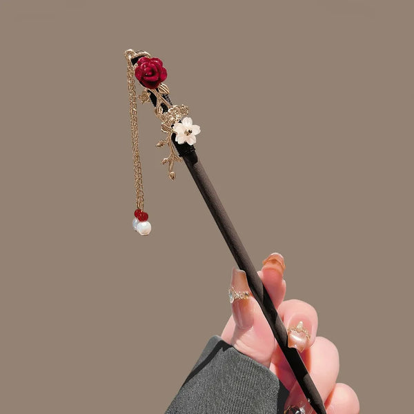 Commute Floral Hairpin Headband | Gold