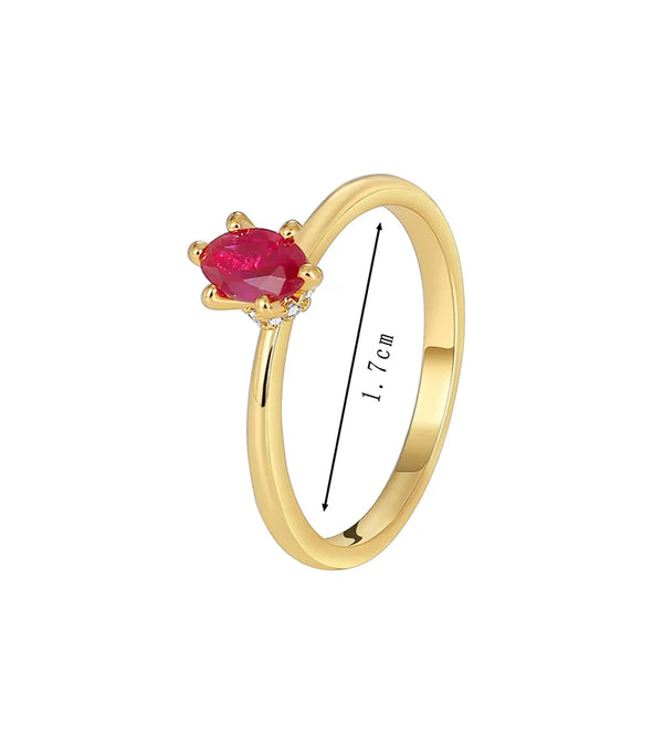 Rhombus Zircon Ring | Copper