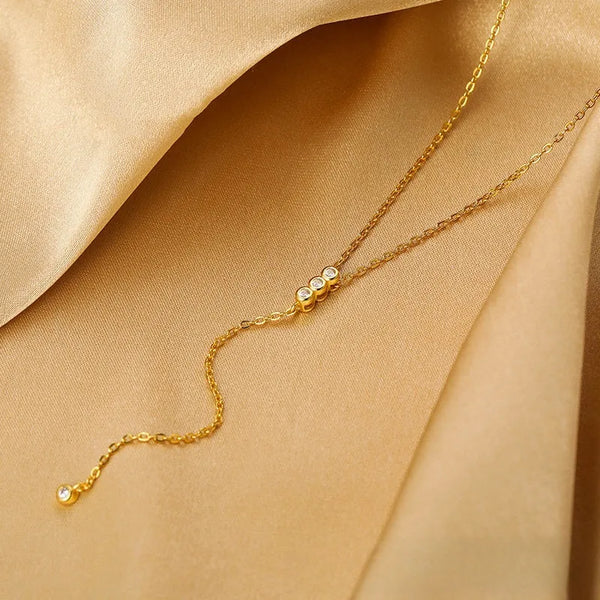 Zirconia Zircon Necklace | 925 Sterling Silver