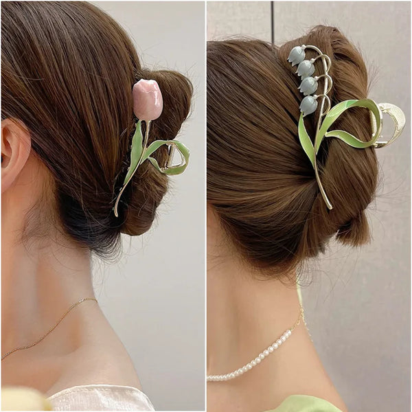 Floral Hair Claw | Alloy