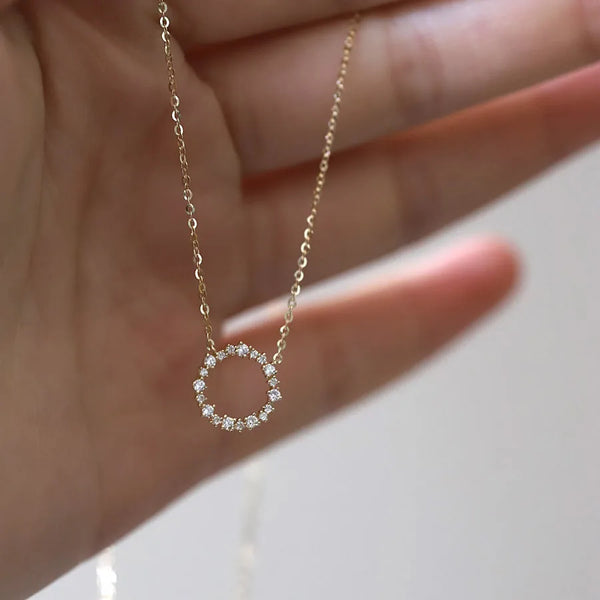 Display Zircon Pendant Necklace | 925 Sterling Silver