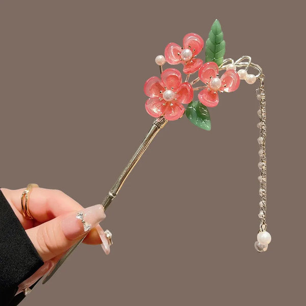 Tassel Artificial Pearl Hair Clip | Alloy
