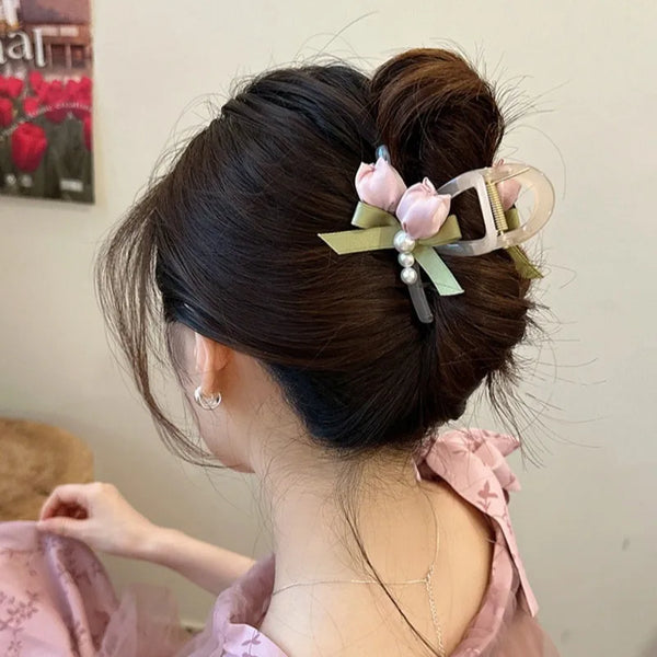 Artificial Pearl Hair Claw Hair Clip | Pearl