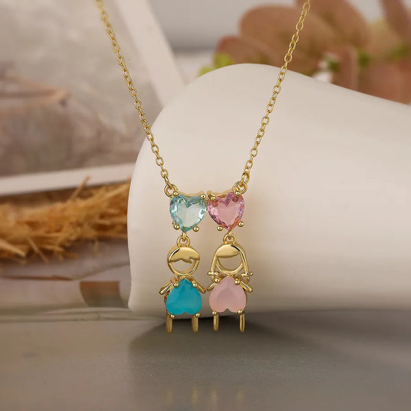 Cute Heart Pendant Necklace | Copper