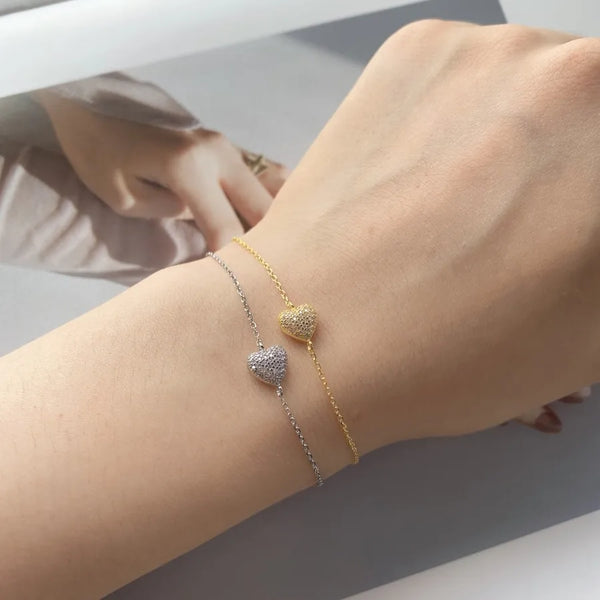 Heart Bracelet | 925 Sterling Silver