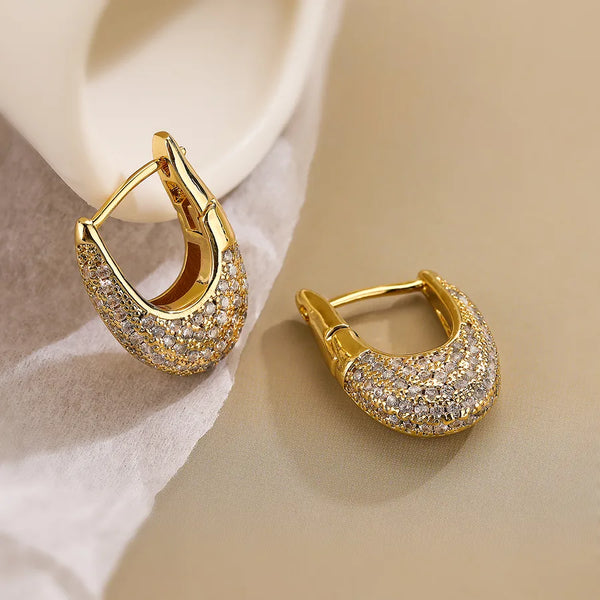 Zircon Earrings | Copper