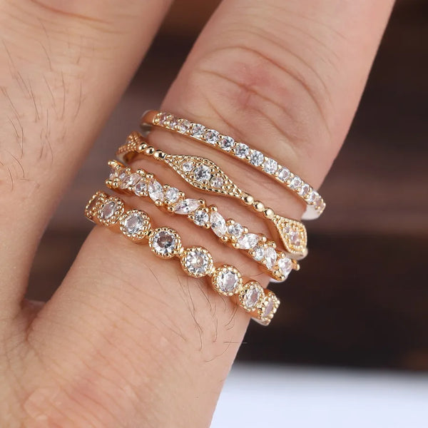 Eye Floral Ring | Crystal