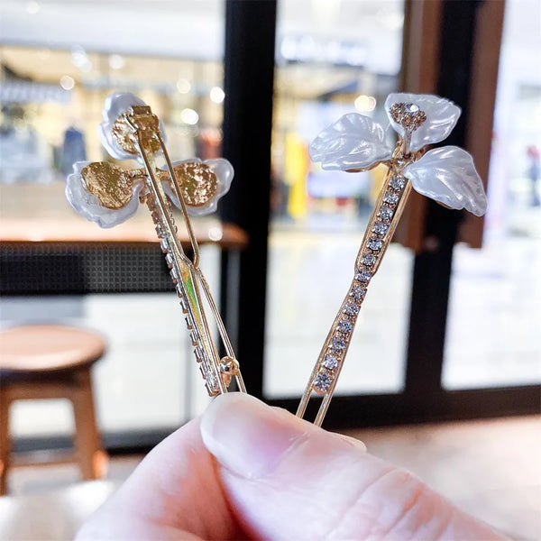 Rhinestone Artificial Pearl Hair Clip | Pearl