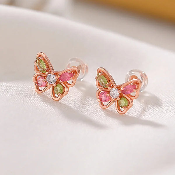 Gold-Plated Butterfly Earrings | Sterling Silver