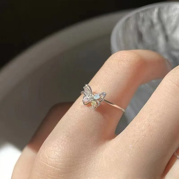 Open Band Butterfly Ring | 925 Sterling Silver