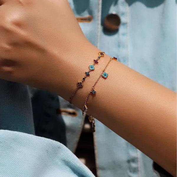 Floral Bracelet | Silver