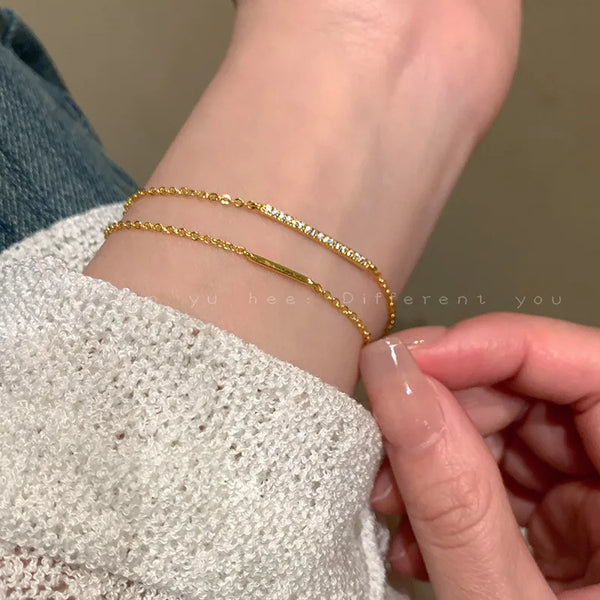 Layered Zircon Bracelet | 925 Sterling Silver