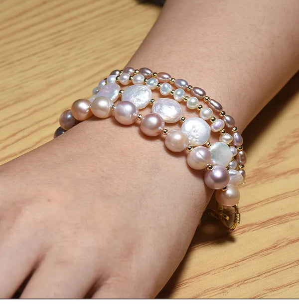 Gold-Plated Freshwater Pearl Bracelet | Freshwater Pearl