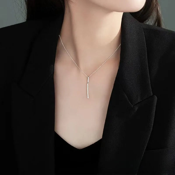 Minimalist Geometric Pendant Necklace | 925 Sterling Silver