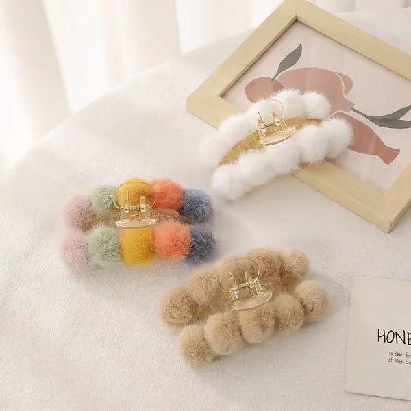 Geometric Hair Claw | Plush