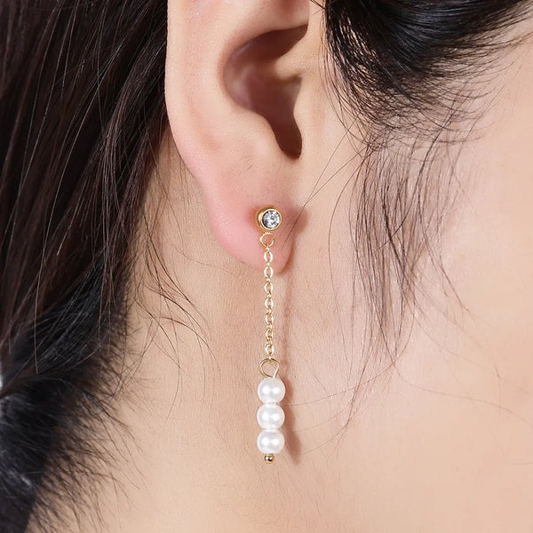 Zircon Earrings | Stainless Steel