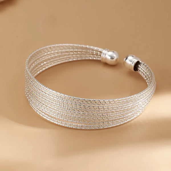 White Bangle Bracelet | Copper