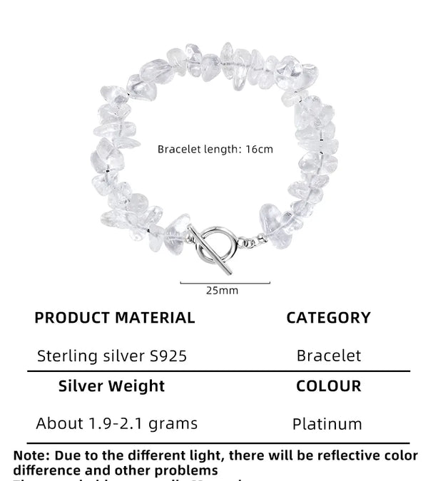 White Crystal Bracelet | 925 Sterling Silver