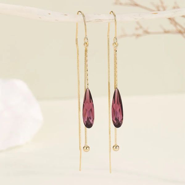 Geometric Drop Earrings | Copper