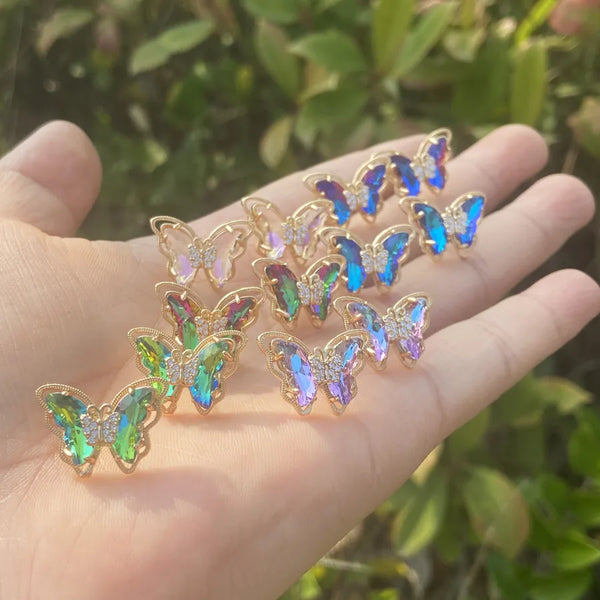 Butterfly Stud Earrings | Stainless Steel